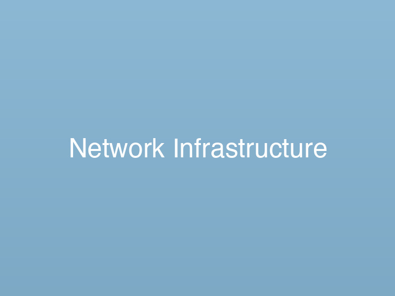 Network infrastructure diagram showing enterprise-level setup